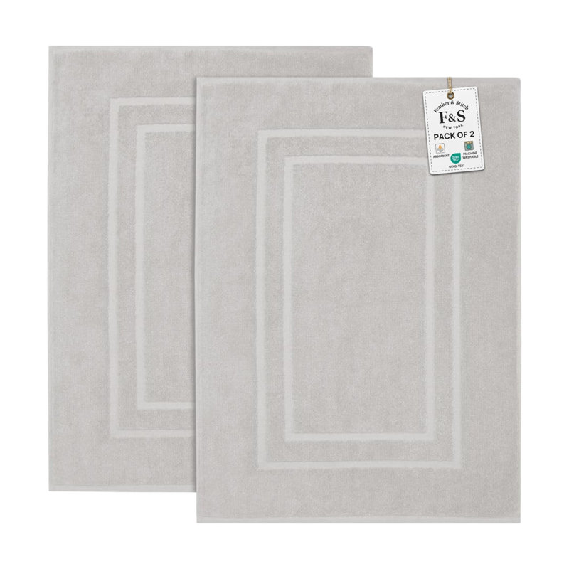  Tapis de bain 100% coton 850 g / m² super doux, très absorbant et à séchage rapide - pas un tapis de salle de bain, Jaune