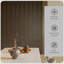 Ensemble de 4 panneaux sonores 3D, panneaux de bois insonorisés 95 po x 8 po pour mur, lambris de bois pour plafond intérieur, bureau, cinéma maison, studio, noyer