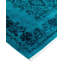 Tapis unique bleu 6 pi 2 po x 9 pi Overdyed