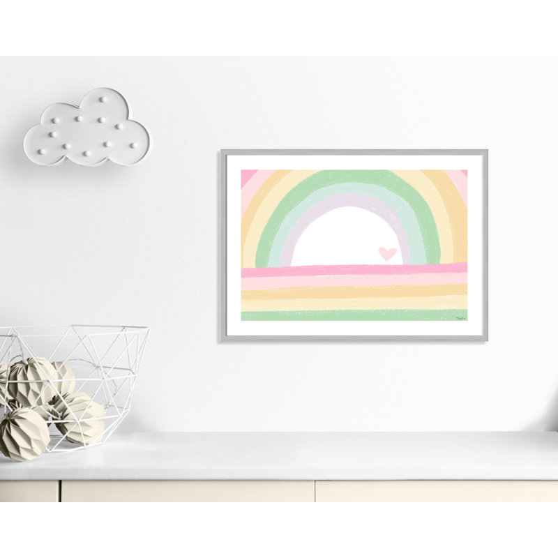 Décoration murale pour enfants, H 25,5 po x l 35,5 po x P 1,19 po, Encadré de boîte argent