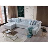 Lauren 3 - Piece Velvet Sectional