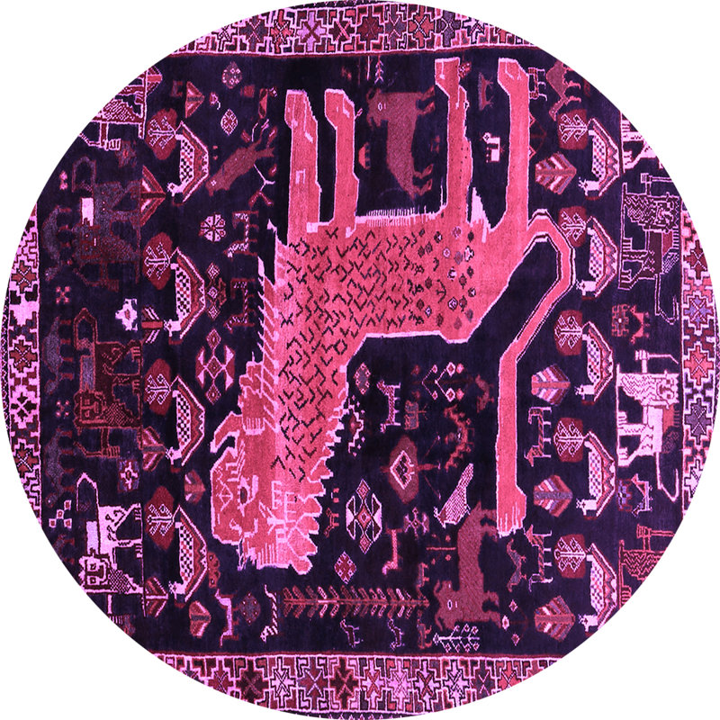 Geometric Indoor Rug, Round 8'