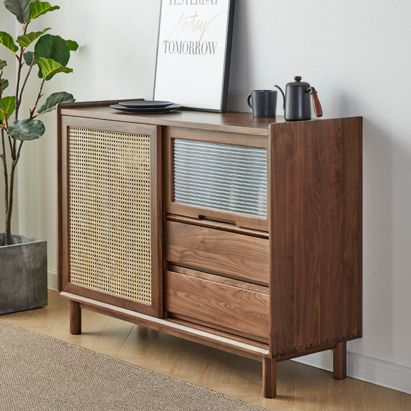 Petit buffet pour armoire à thé moderne et minimaliste, H 33,66 po x l 39,37 po x P 15,75 po