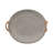 Oval Decorative Bowl with Woven Handles - Modern Accent Bowl for Home Decor, Table Centerpiece or Kitchen Counter -1043152875