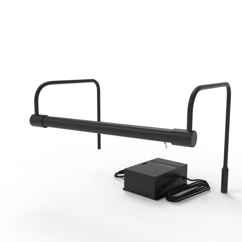 Luminaire de galerie Tru-Slim avec prise et télécommande, H 9 po x l 21 po x P 9 po, Bronze huilé, H 9 po x l 12 po x P 9 po