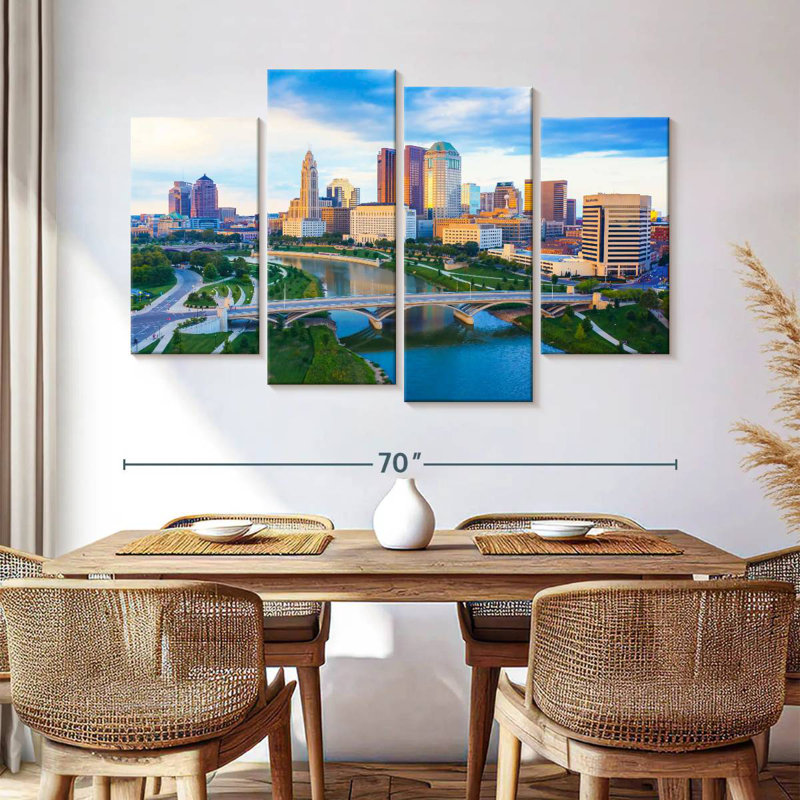 Nicci Downtown Columbus View, H 42 po x l 68 po