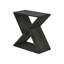 Table d'appoint étroite en placage foncé pour rangement de salon, chambre à coucher de 24 po