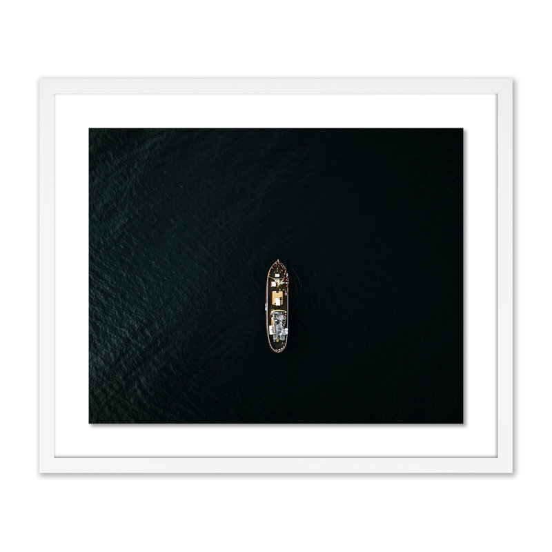 Alone Print by Michael Schauer, White, 33" H x 40" W x 2.5" D