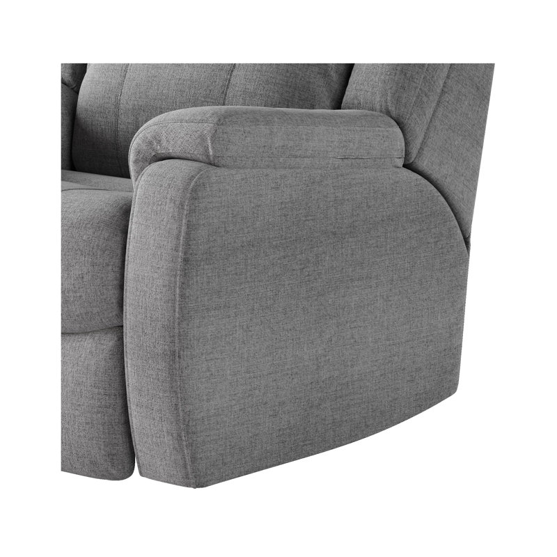 Hercules Power Headrest Big Man's zero clearance recliner  Recliner, Light Gray