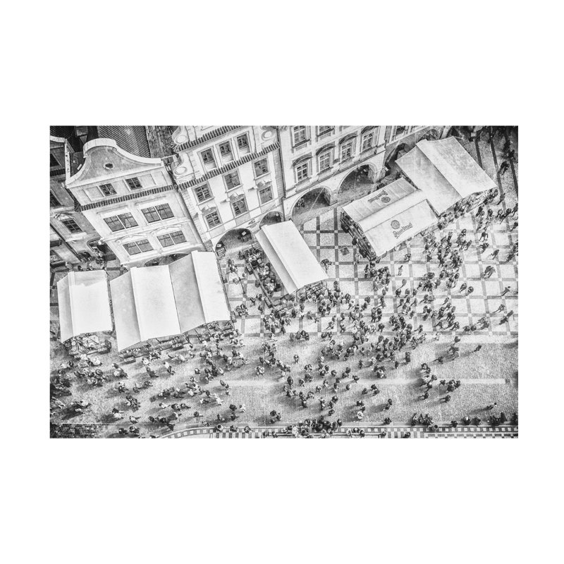 Bruno Flour Humanoid Patterns Canvas Art, H 12 po x l 19 po