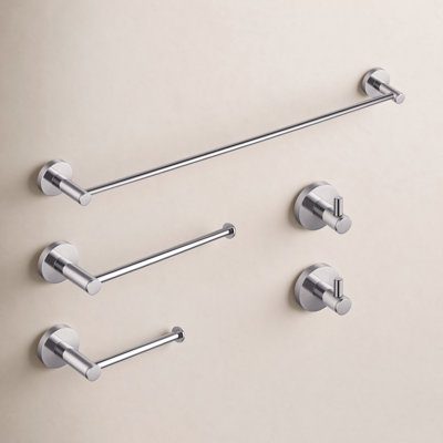 Circular 5 - Piece Bathroom Hardware Set