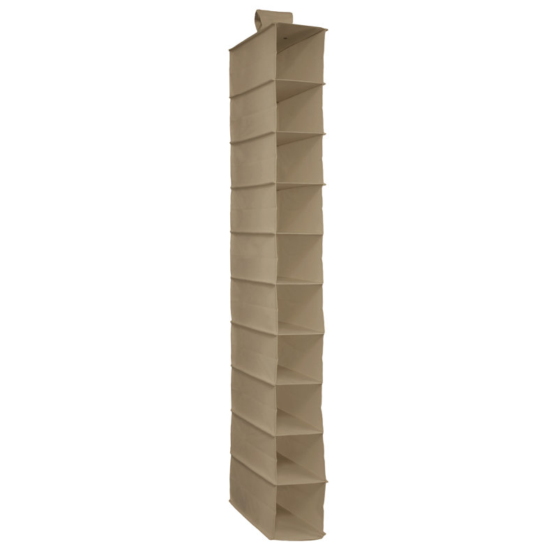 10-Shelf Hanging Organizer, Tan
