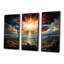 Sunset Explosion Over The Hills - Landscape Mountains Wall Art Print Set-108316395-108316393