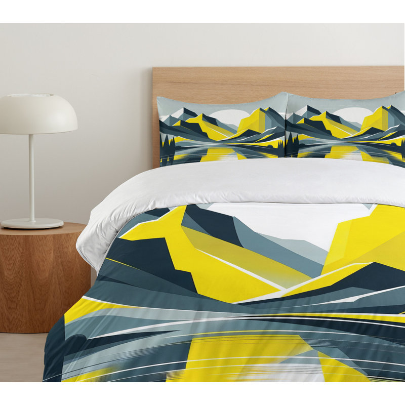 Lake Duvet Cover, California King Duvet Cover + 2 Standard Shams