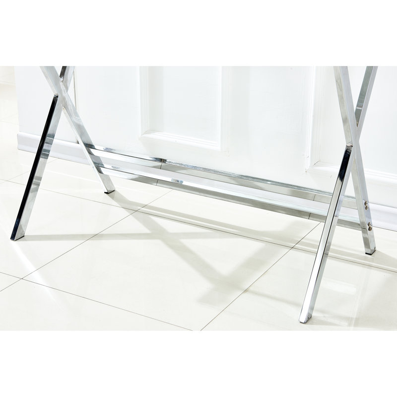 Bureau d'ordinateur en verre, table trempée transparente avec bords arrondis, conception simple pliée pour le coin de travail, fonctionnelle comme égratignure - et bien construite, coffre-fort, largeur de paquet de 24,02