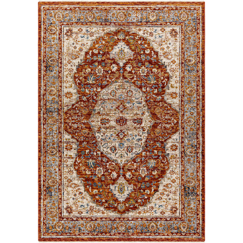 Tapis oriental rouille Lodean, Rectangle de 2 pi x 3 pi