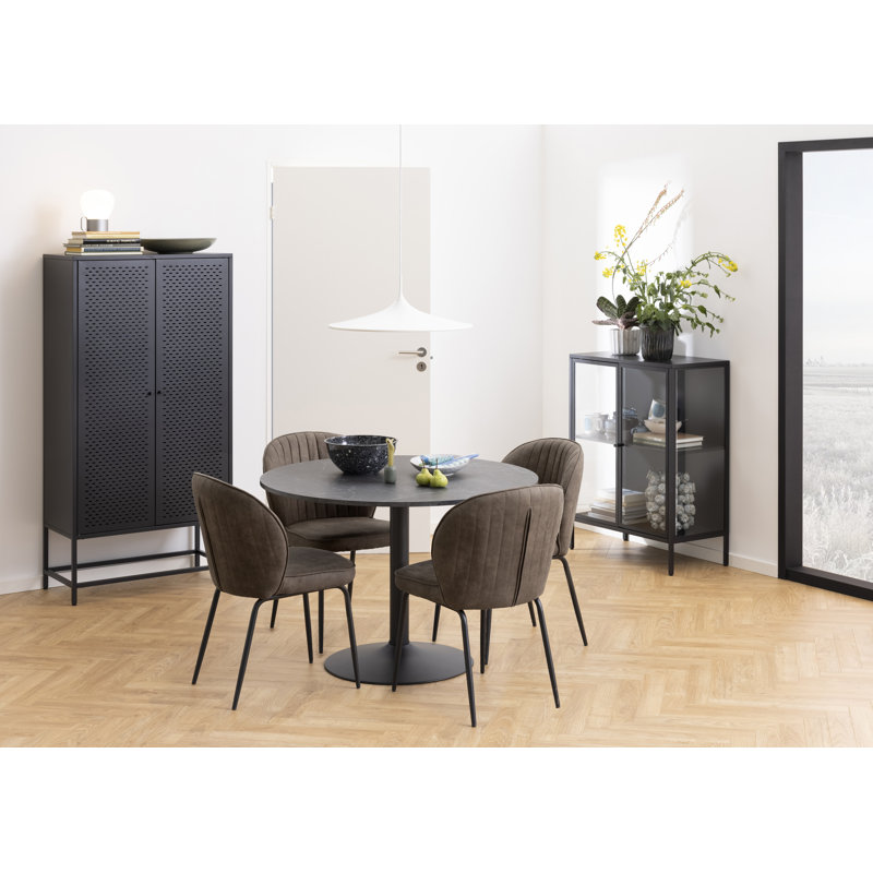 Georgia-Grace Round Metal Base Dining Table