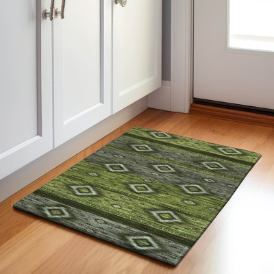 Tapis intérieur / extérieur Xhevrie lavable à la machine