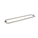 17BE7816749340F680EA5060C989E797 Back To Back Towel Bar, Brass Material, Tubular Construction, 18" Center To Center for Tempered Glass, Polished Chrome Finish