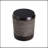 Outdoor Simulated Braided Cord MGO Side Table With Vintage Trim – Indoor Retro Cylindrical End Table For Home & Patio Decor