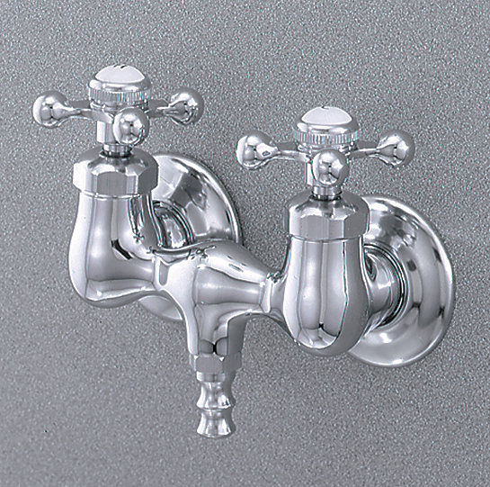 2 Handle Bathroom Clawfoot Tub Faucet, Chrome
