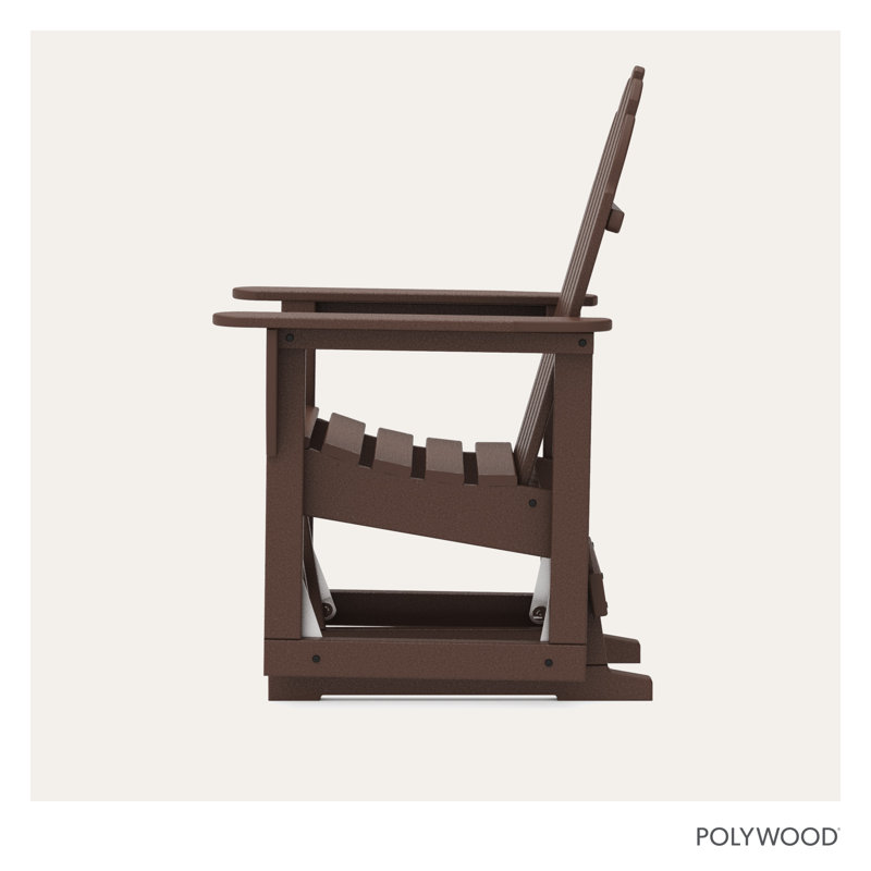 Fauteuil oscillant classique POLYWOOD Adirondack, Acajou