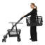 Chariot de magasinage pliable à 2 niveaux