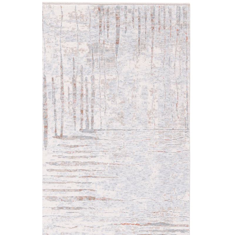 Marmara Performance Abstract Rug, Square 6'7"