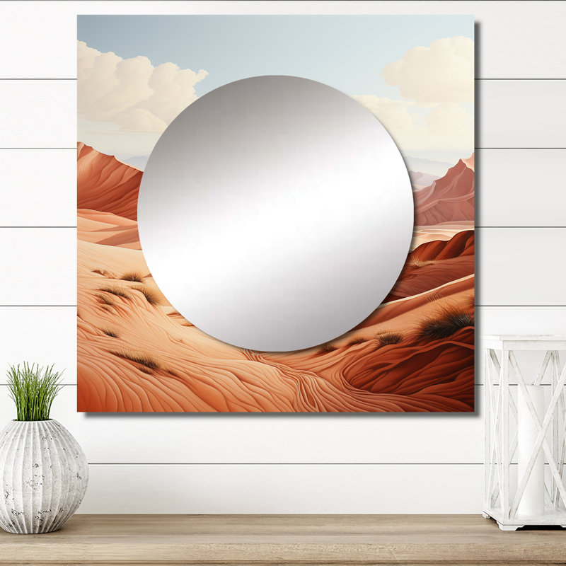 Miroir mural de salon Faruq - Minimalisme, 29 po x 29 po