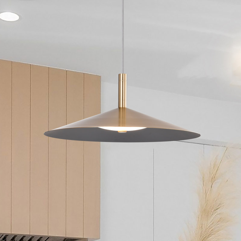 Vicente - LED Pendant - 3K/4K/5K CCT Selectable, 152" H x 18" W x 18" D, Burnished Brass