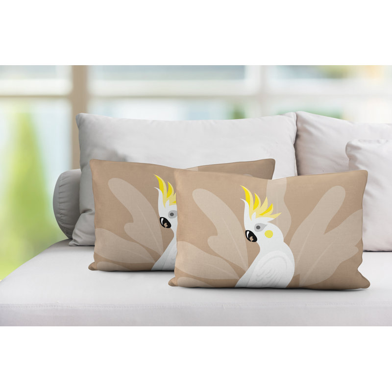 Coussin Bird, Beige