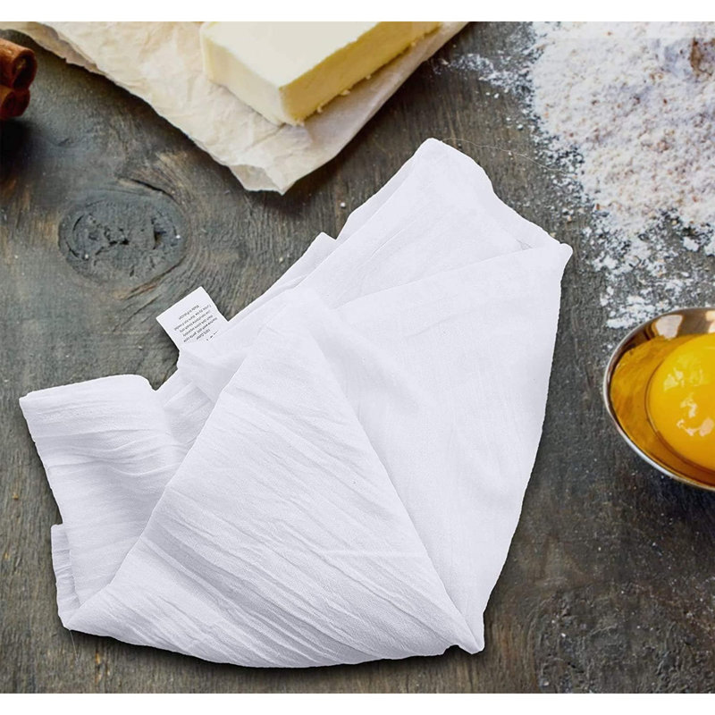 Simpli-Magic 79374 Flour Sack Kitchen Towels, Pack Of 12, White, 24"X24"