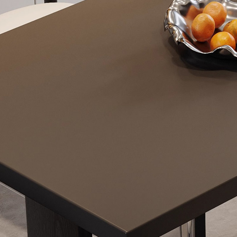 Table de salle à manger haut de gamme en bois massif luxueux, H 29,52 po x L 78,74 po x l 35,43 po