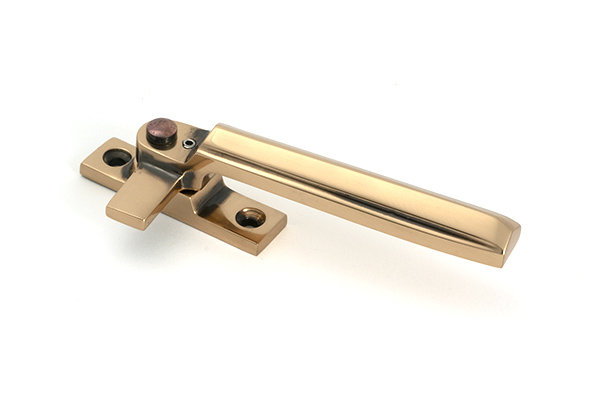 Art Deco Locking Fastener - RH, Polished Bronze