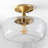 Tatem Glass Semi Flush Mount-508302456