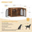 Dog Crate Furniture, Wooden Dog Crate, Indoor Kennel for Small/Medium/Large Dogs, End Side Table Animal Crates, Anti-Chew, Anti-Escape, Arched Door Design-1154395152-1273664652