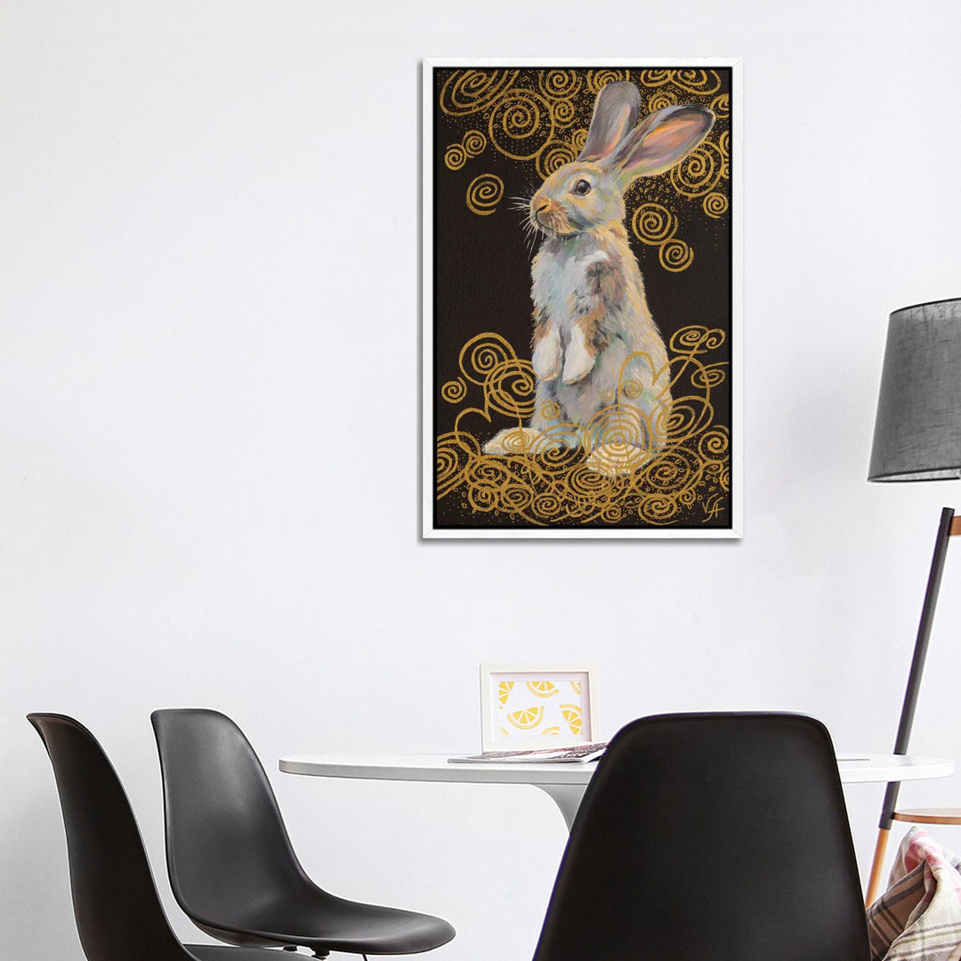 Stehender Hase von Alona Vakhmistrova - Galerie-verpackte Leinwand Giclée auf Leinwand