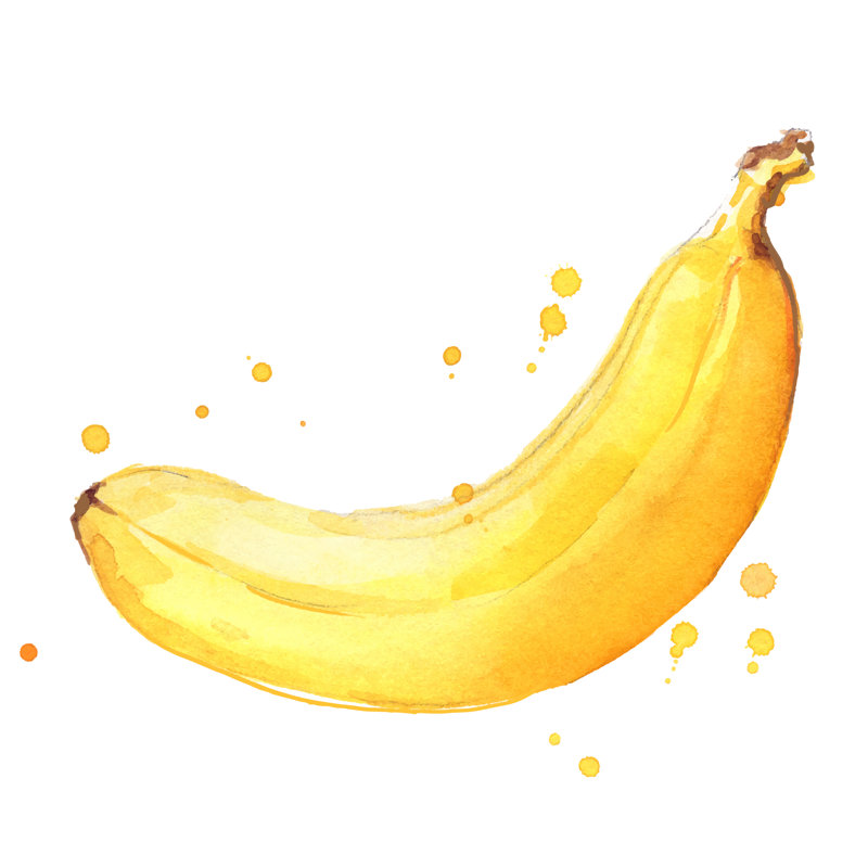 Ripe Yellow Banana by Kameshkova - Wrapped Canvas Print, 51cm H x 51cm W
