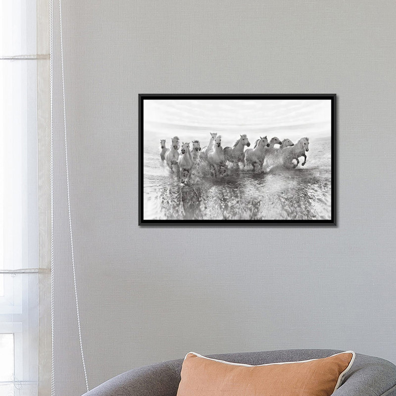 « illusion of power (13' ' 'power not) ' », impression sur toile, H 18 po x l 26 po x P 1,5 po, Toile avec cadre noir