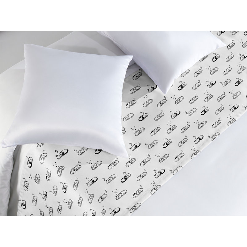 Chemin de lit pour chat Ambesonne, Très grand lit