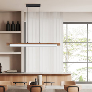 Delmi 1 - Light Kitchen Island Rectangle LED Pendant