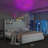 LED Bed Frame with 52" Crystal Button Tufted Upholstered Headboard, Galaxy Projector & Charging Station-105528472-105528465