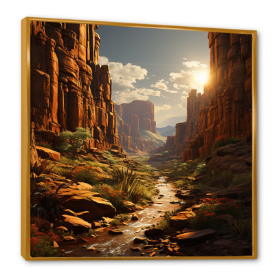 Paysage désertique Canyon II - fruits, art mural