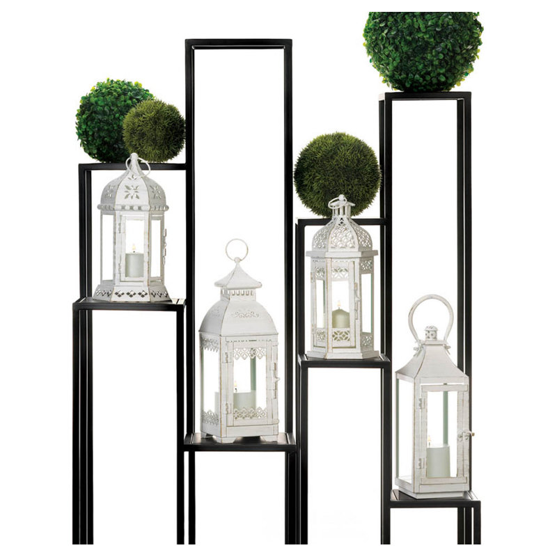 LANTERNE FLORALE DE STYLE ANTIQUE