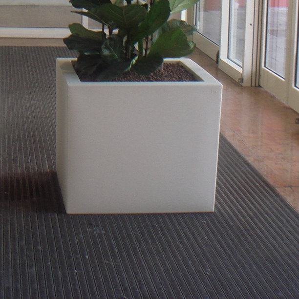 Cubotti Planter Box, 17" H x 19.5" W x 19.5" D, Anthracite