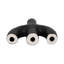 Sagebrook Home Volcano Texture Double Arched Taper Holder, Bla-822348694