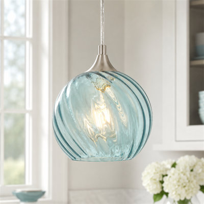 Emiliani 1 - Light Nickel Kitchen Island Pendant