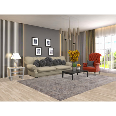 Tapis abstrait moderne 7 x 10