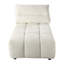 Chaise longue modulaire Loanna, lin beige