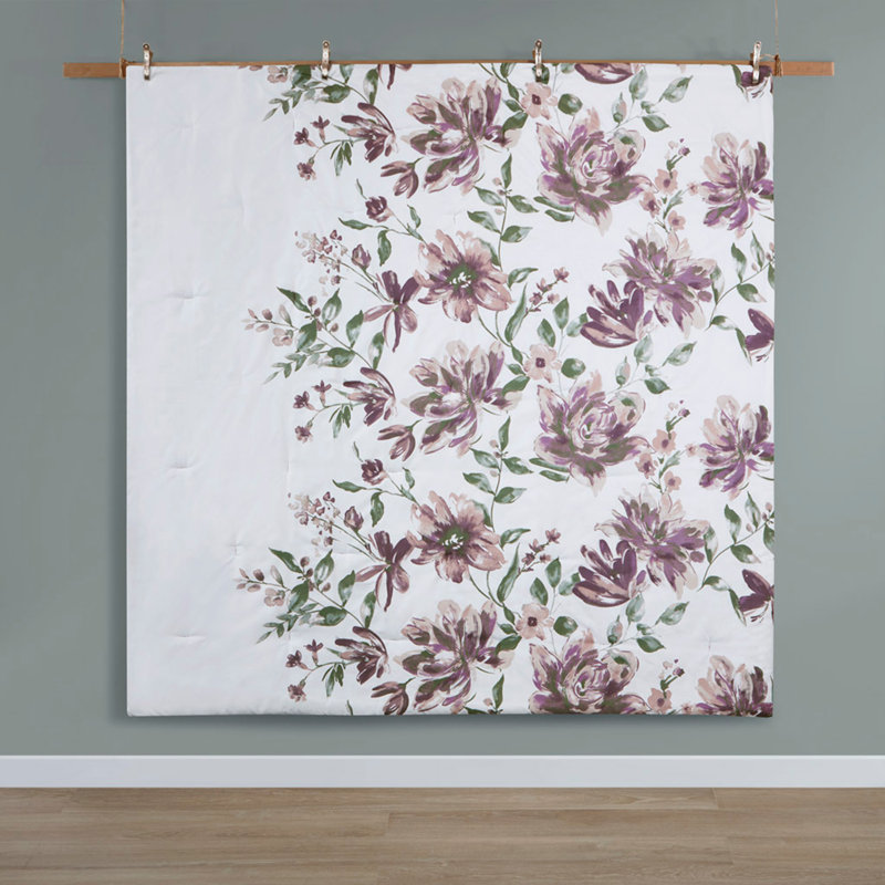Floral Comforter Set With Bed Sheets